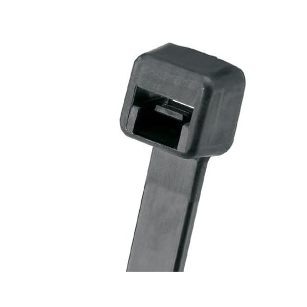 3-29/32 L, 3/32 W, Black Plastic Cable Tie, Basic Material: Nylon